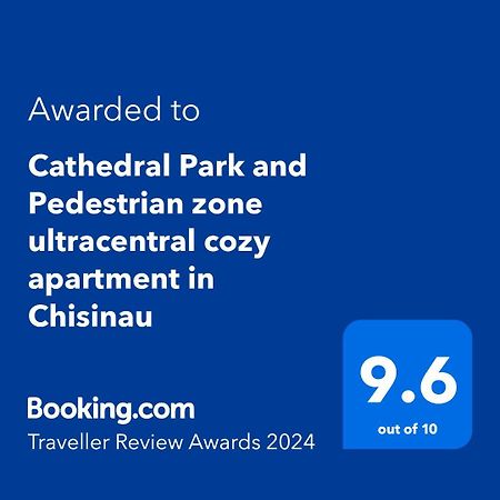 Cathedral Park And Pedestrian Zone Ultracentral Cozy Apartment In 키시나우 외부 사진