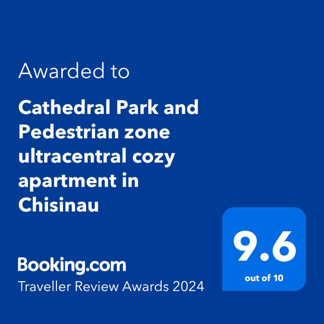 Cathedral Park And Pedestrian Zone Ultracentral Cozy Apartment In 키시나우 외부 사진